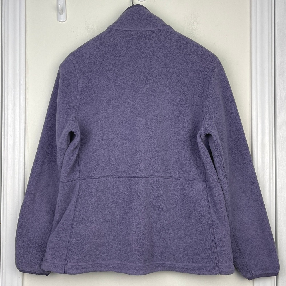 LL Bean Womens Petite S Purple Mountain Classic Full Zip Fleece Jacket 505339 - Picture 4 of 9